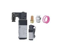 Électrovanne 1/8" 4V110-06, simple bobine, pilote électrique, 2 positions, 5 voies, boîte de jonction ou fil de sortie(Junction Box DC24V)