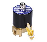 Electrovanne 1/8 Pouce, Normalement Fermée, Directe, 24V DC, Laiton Résistant - Ouverture Fiable, Structure à Membrane Plate, Pour Eau, Air, (AC24V)