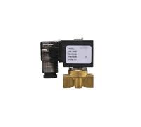 Électrovanne 12 V CC 1/4" 2/2 voies mini vanne à action directe en laiton normalement fermée 110 V 220 V 24 V 12 V démarrage à tension nulle(NBR-DC12V,Orifice2.5mm 10bar)
