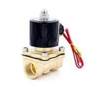 Électrovanne 12 V DC 1,9 cm 2 voies en laiton Électrovanne G Filetage normalement fermé eau, huile, air, gaz diesel