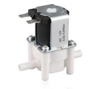 Électrovanne 12V,interrupteur de débit d'entrée d'eau normalement fermé N/C | Électrovanne d'eau en plastique à connexion rapide, outils magnétiques pour eau et Air normalement fermés pour Machine à eau