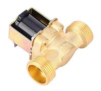 Electrovanne 12V Laiton 3/4 Pouces Multi-Tension DC12V/24V/AC220V Normalement Fermé pour Systèmes d'Eau et Air Irrigation Domestique et Industrielle