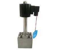 Électrovanne 2 voies 16 bar 1,6 MPa cryogénique à azote liquide -196 °C, orifice 15 mm, acier inoxydable SS304, DN15, petit alésage(Dn15,NPT-DC24V)