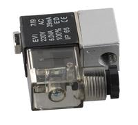 Electrovanne 2 voies AC220V pour compresseurs d'air - Acier au carbone - Valve d'échappement de déchargement et de mise hors tension - Raccord fileté - Diamètre nominal de 10 mm - 0,8