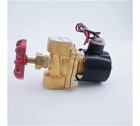 Électrovanne 2 voies en cuivre for air, gaz, eau, interrupteur d'urgence manuel G1/2 3/4 pouces, normalement fermée, bobine laiton complète, fil utile