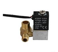 Électrovanne 2 voies normalement ouverte avec filetage femelle G1/4", corps en aluminium DC12 V 4 W, joint Buna N, tube en laiton, piston et ressort en acier inoxydable, pour (A)