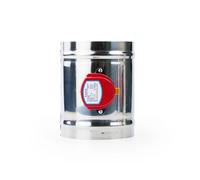 Électrovanne 220 V/12 V/24 V en acier inoxydable 201, 4/5 pouces, for conduit d'air, 100/125 mm(OD 125mm,AC220V)