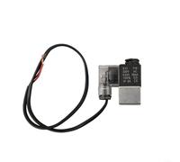 Electrovanne 220 V avec échappement et clapets anti-retour pour compresseur d'air silencieux, couvercle en fer ou plastique, longueur 60 cm, noir (coque en plastique)