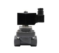 Électrovanne 220v 24v Vanne à membrane Vanne de pression Valve de passage Valve d'économie d'énergie anti-corrosive Joint de soupape d'air(G-dc24-upvc)