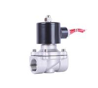 Électrovanne 24 V 110 V 220 V 12 V 1/2 pouce en acier inoxydable à action directe normalement fermée(2W-15B NBR,NPT_120VAC)
