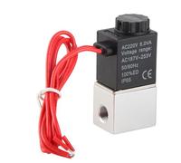 Électrovanne 2V02506 à 2 positions et 2 voies, électrovanne électromagnétique stable et sensible à l'inversion pour équipement d'automatisation de génie mécanique (AC220V)