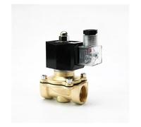 Électrovanne 3/4" 24 V CC, étanche IP65, normalement fermée, en laiton, avec indicateur d'alimentation LED, 24 V, 12 V, 220 V, 110 V(NPT-230VAC-VITON-SEAL)