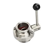 Electrovanne, 3 "76 mm SS304 Sanité en acier inoxydable 3 "Tri Clamp Butterfly Valve Homebrew Beer Dairy Produit