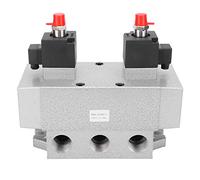 Électrovanne 3 positions 5 voies double commande électrique structure de colonne coulissante G3/4 po port AC 110 V K35D2H - 20 AC 110 V pour fluides à haut débit avec compensation (AC220V)
