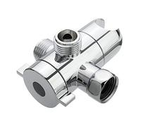 Électrovanne, 3 Way Pomme de douche Vanne de dérivation T Connecteur douche Adaptateur réglable Bras de douche Mounted douche support de la tête for la toilette Bidet Construction solide(A1)