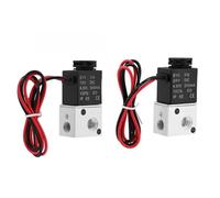 Électrovanne 3V1-06 NC 12 V/24 V CC 3 Voies 2 Positions 1/8 Pouce BSP, Vanne À Boisseau Sphérique Électrique Pneumatique Normalement Fermée(12V)