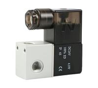 Électrovanne 3V1-06 pour machines de dosage, valve d'inversion sous vide pour compresseurs d'air, valve tridirectionnelle bidirectionnelle, alliage d'aluminium (AC380 V)