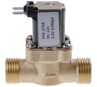 Électrovanne 4 voies en laiton pour chauffe-eau solaires, compatible DC12V/DC24V/AC220V, construction entièrement en cuivre, plage de pression de 0,02 à 0,8 MPa, Bim (DC12V)