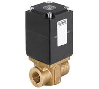 Electrovanne 45x45 mm SFB bride NC Laiton FKM -1-10bar/-15-145psi 24VDC 2875 255714