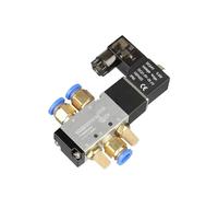 Électrovanne 4V110-06 12 V 1/8" 3 voies, vanne de régulation pneumatique, corps en aluminium(12MM,DC24V)