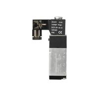 Électrovanne 4V110-06 12 V 1/8" 3 voies, vanne de régulation pneumatique, corps en aluminium(Only 4V110,DC12V)