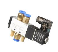 Électrovanne 4V110-06 12 V 1/8" 3 Voies, Vanne De Régulation Pneumatique, Vanne Magnétique À Gaz Électrique, Corps En Aluminium(8MM,DC24V)