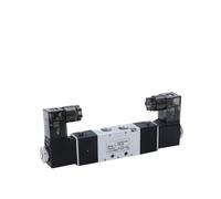 Électrovanne 4V120-06 Double Tête Double Commande 5 Voies 2 Positions Maintien Hors Tension Vanne Directionnelle Pneumatique(With 6mm fittings,AC110V)