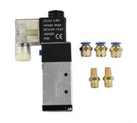 Électrovanne 5 ports 2 positions, DC 12 V 4V21008, construction, convient pour les systèmes pneumatiques industriels