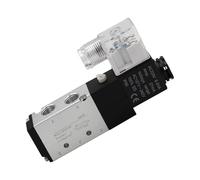 Électrovanne 6,35 mm 4V210-08 Bobine simple pilotée électrique 2 positions 5 voies Boîte de jonction ou fil de sortie (fil de sortie AC110V)