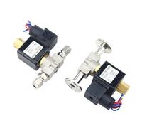Électrovanne à 2 voies en acier inoxydable SS 1/4, 304 ", normalement ouverte, DN8, for raccord de tuyau d'huile, d'eau, de gaz et d'air, AC220V/110V DC12V/24V(With K50mm,AC220V)