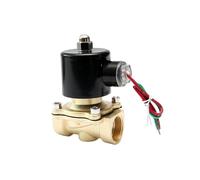 Électrovanne à action directe 2 voies 1/8", 1/4", 1/2", 1", 2", en laiton, normalement fermée, for eau, pétrole, gaz, 220 V, 12 V, 24 V, 110 V(BSP-230VAC,1.25 Inch)