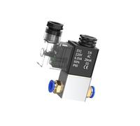 Électrovanne à Air, eau et huile normalement fermée G1/4 NC, bobine Led 2 ports 2 voies AC110V 220V 380V 12V 24V DC 2V025 1 pièces(2V025-08 LED,AC220V)