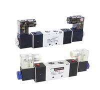 Électrovanne à double tête, double commande, 5 voies, 2 positions, 4V120-06, 4V220-08, 4V320-10, 4V420-15, 1 pièce(4V320-10,AC220V)