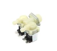 Électrovanne À Double Voie (1 Entrée, 2 Sorties) For Lave-linge, Normalement Fermée, Arrivée D'eau 12 V CC / 220 CA, 6 Minutes Mm(DC12V)