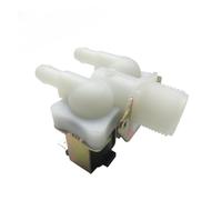 Électrovanne à double voie une entrée et deux sorties for machine à laver/vanne d'entrée d'eau normalement fermée DC12V AC220V