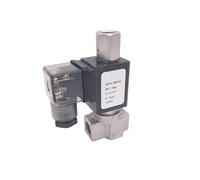 Électrovanne à gaz à 3/2 voies en acier inoxydable 304 à action directe NO NC 1/4" BSP 220 V CA 1,5 mm/2,5 mm/3 mm FKM NBR avec joints(NBR SEAL_AC220V_N.C)
