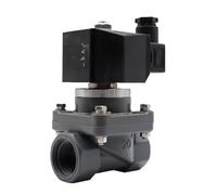 Électrovanne à membrane 220 V, vanne de pression sens unique, UPVC/CPVC, anti-corrosion, économie d'énergie électrique(G-AC220V-UPVC,1.5 Inch)