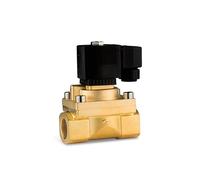 Électrovanne à Piston pilote en laiton KP2S, 1/4 "3/8" 1/2 "3/4" 1 ", DC12V DC24V AC220V 110V, électrovanne normalement fermée(BSP-24V,DN15)