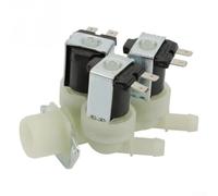 Électrovanne à trois voies pour machine à laver à tambour LG AC 220 V, construction en plastique résistant à l'humidité, connecteur fileté d'installation facile pour un contrôle fiable du débit d'eau