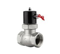 Électrovanne à vapeur en acier inoxydable, 2 pouces, haute température, normalement fermée, électrovanne filetage interne bidirectionnel 220V 24V 12V(BSP-240VAC)