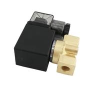 Électrovanne à vapeur for machine dentaire PU-M03, type de câblage, 2 voies, action directe, NF, laiton G1/4" bsp, FKM, orifice d'étanchéité,5 mm(AC 220V)