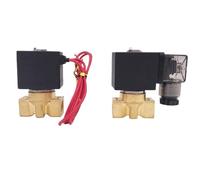 Électrovanne à verrouillage bistable en laiton 6 V/12 V/24 V, port 1/4 po, signal d'impulsion de démarrage pression nulle(6mm,24VDC_D11011)