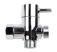 Électrovanne Adaptateur de dérivation de pommeau de douche à 3 voies G1/2, connecteur de robinet à trois fonctions, accessoires de salle de bain Vanne