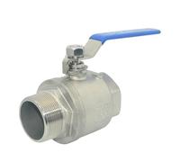 Électrovanne Adaptateur de raccord de vanne à boisseau sphérique 2P en acier inoxydable 304, filetage femelle et mâle, for eau, gaz, huile Vanne(1/4")