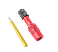 Électrovanne Adaptateur de valve de fourche de vélo, VTT, vélo de route, adaptateur de valve gonflable for amortisseur arrière, outil de fourche pneumatique de vélo Vanne(Red)