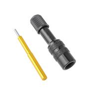 Électrovanne Adaptateur de valve de fourche de vélo, VTT, vélo de route, adaptateur de valve gonflable for amortisseur arrière, outil de fourche pneumatique de vélo Vanne(Black)