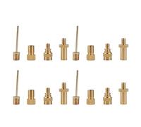 Électrovanne Adaptateur de valve de pompe de convertisseur de vélo, ensemble d'aiguille pneumatique de basket-ball Vanne(16pcs)