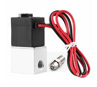 Électrovanne CC 12 V 24 V 110 V 220 V 6,35 mm 2 voies normalement fermées à action directe pour eau, air, gaz chaud pour gaz, huile, liquide, eau (0,3 cm, 220 V)