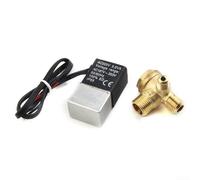 Électrovanne compacte pour compresseur d'air 2 voies normalement ouverte, bobine DC 12 V, port femelle G1/4 pour gestion de l'air et des fluides (A)