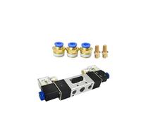 Électrovanne d'air à 5 voies et 2 positions, 1 pièce, 4V320-10, commande à double tête, maintien de la mise hors tension, direction pneumatique(6mm fittings,DC12V)